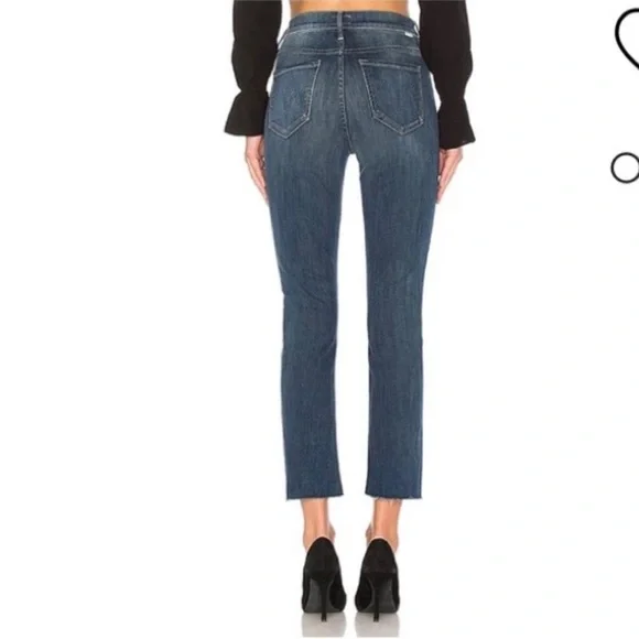 MOTHER High Waisted Rascal Ankle Fray Jeans In Wattcha got cookin’ - Picture 3 of 9